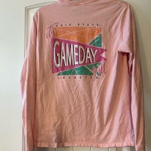 Ohio State Buckeyes Pink Long Sleeve Shirt